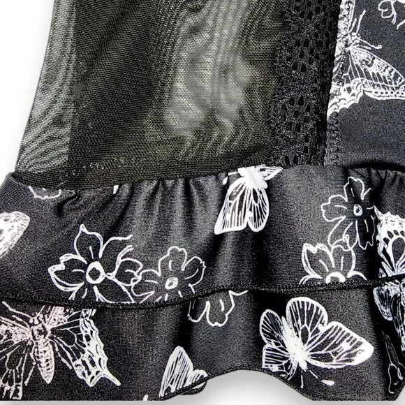 Jessica Simpson intimates Babydoll Lingerie- SMALL- Black & White- Women's - Picture 5 of 14